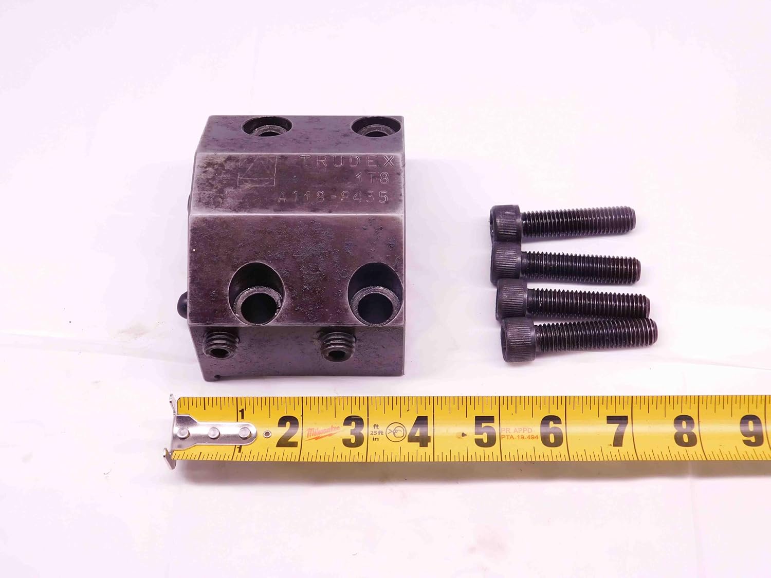 1 1/2 ID Boring BAR Lathe Turret Tool Holder Block 45mm X 80mm Bolt Hole Pattern - DM0797BY4