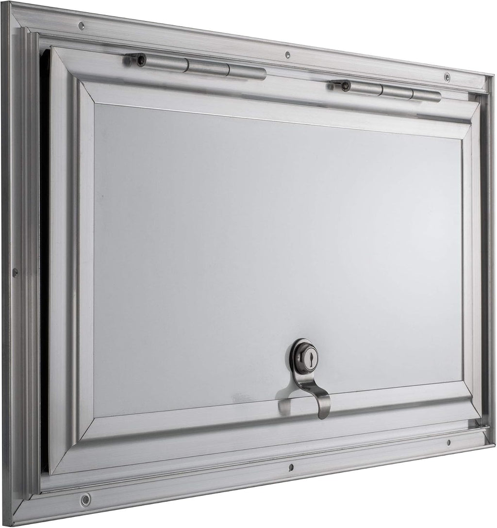 RecPro Square RV Baggage Door | Compartment Storage | RV Storage | Trailer Storage | Camper Storage (16' W x 12' H) | Made in America
