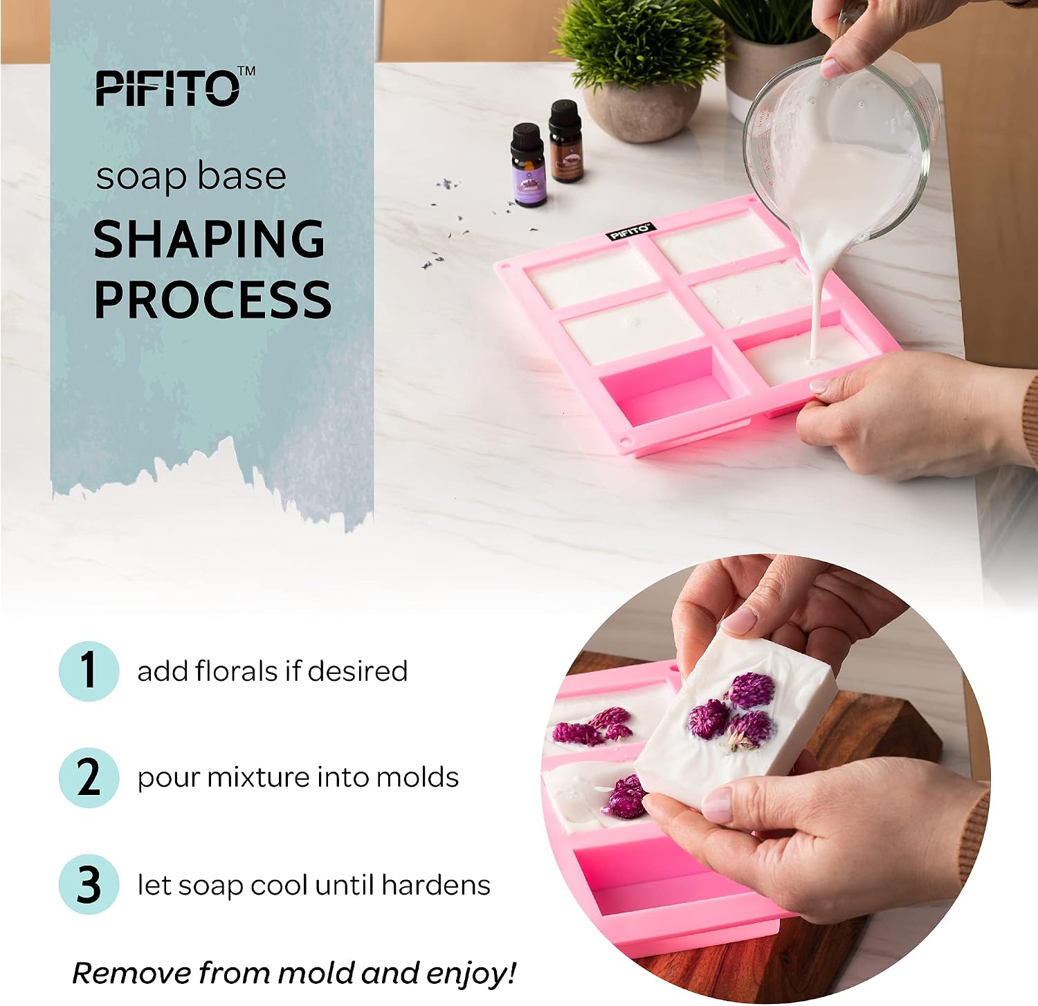 Pifito Goats Milk Melt and Pour Soap Base (25 lb) │ Bulk Premium 100% Natural Glycerin Soap Base │ Luxurious Soap Making Supplies