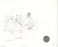 Watership Down 1978 Production Animation Cel Drawing of Bigwig and Kehaar with Linda Jones Seal and Certificate of Authenticity 001-22