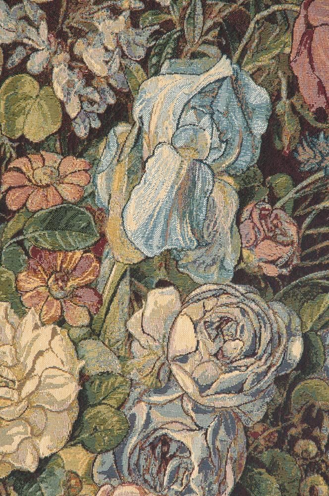 Charlotte Home Furnishings Inc. Large Flowers Piece Italian Tapestry Wall Hanging 54 X 37 Inch Viscose Cotton & Polyester Blend Wall Art Perfect for Home & Wall Decor By Alberto Passini