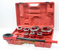 7 Size Pipe Threader Threading 3/8' to 2' Die Dies Set w/ Handle Ratchet