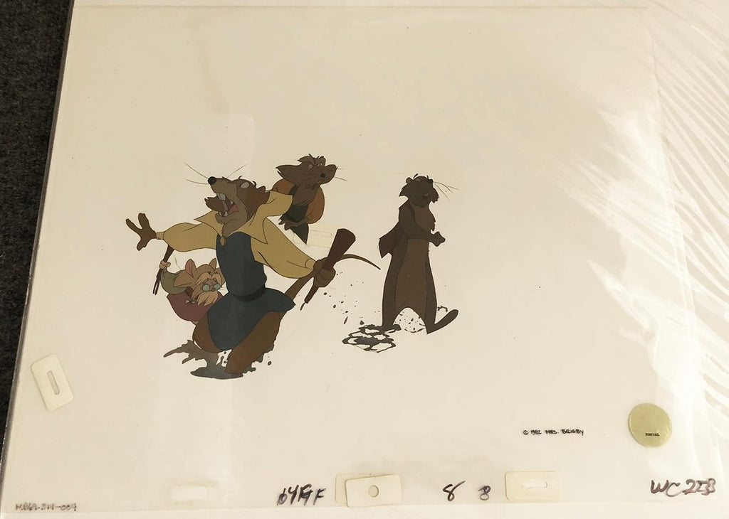 Don Bluth Secret of NIMH Justin 1982 Original Production Animation Cel Used to Make the Cartoon 314-004