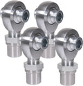 1.25' Heim Joints Rod End Kit Thread 1 1/4' Chromoly Heim Joints Suspension Kit Right and Left Hand Traction Bars Steering Kit with Round Tube Adapter Misalignment Spacer Jam Nuts (2 set-1.25 inch)