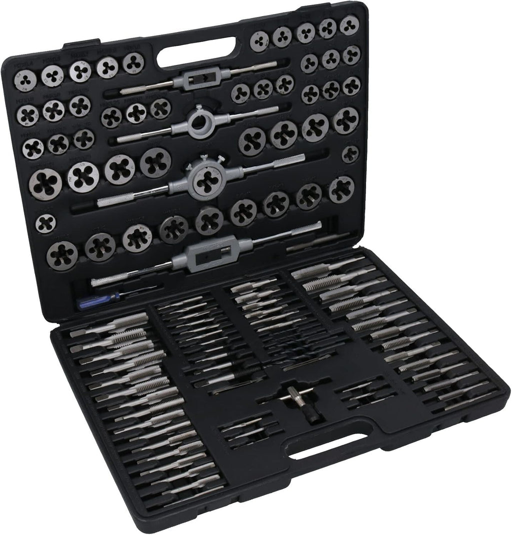 AB Tools 115pc Metric MM + Imperial UNF UNC Pipe Thread Tap and Die Rethreader Set