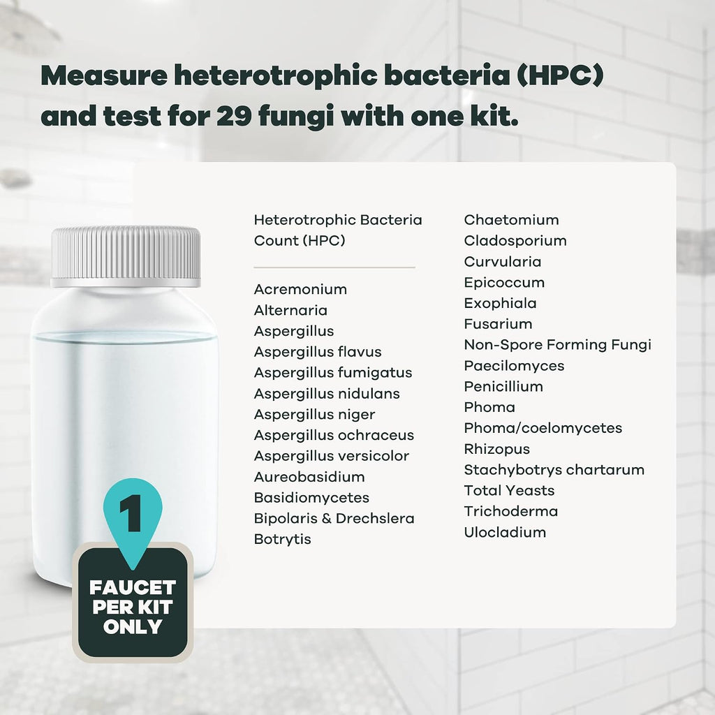 Tap Score Mold and Fungus in Water Test Kit | Specialized EPA Certified Drinking Water Labs | 100% Unbiased | #1 Best Home Water Test 2021-24 NYT Wirecutter