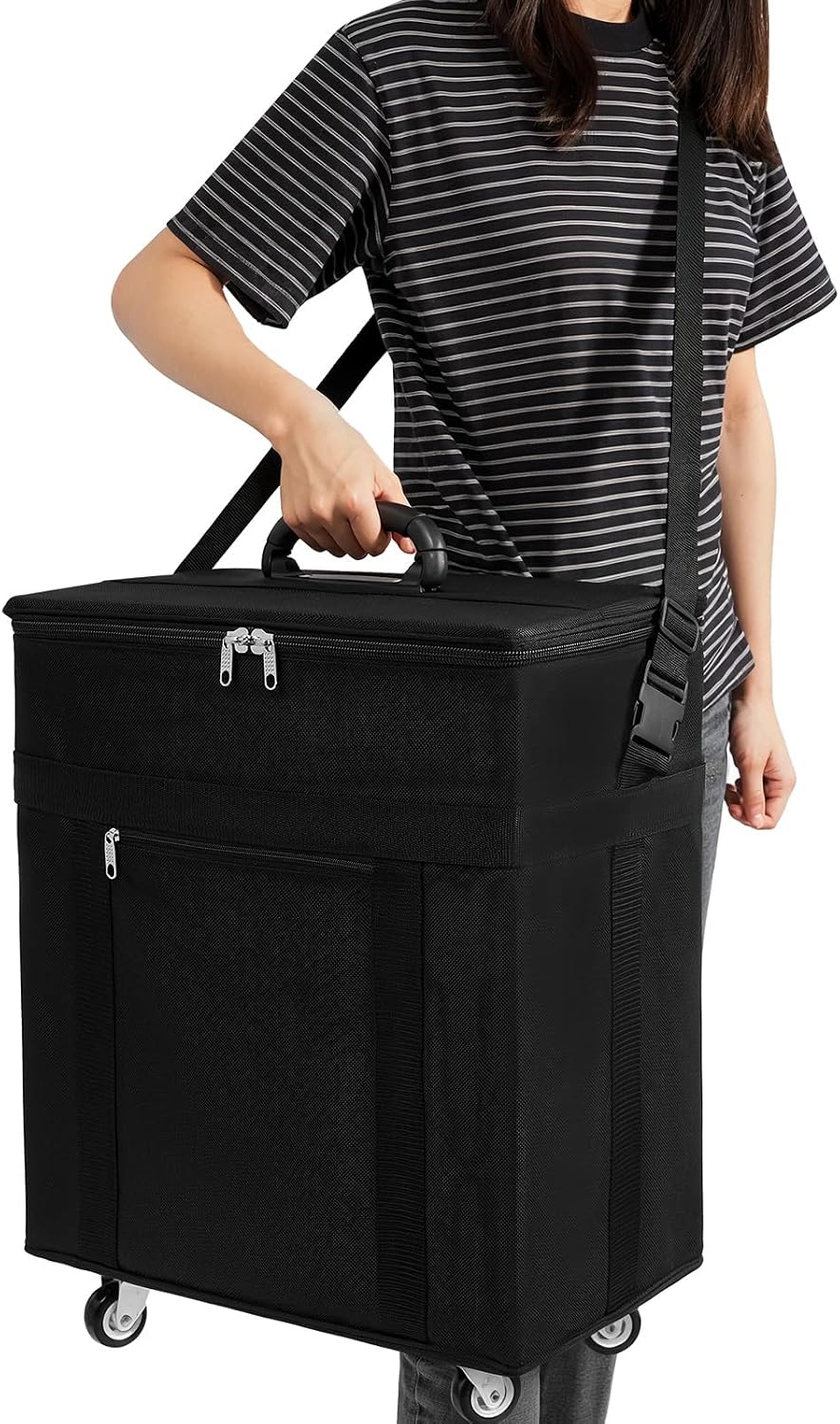180 Pairs Eyeglasses Storage Trolley Case, Eyeglasses Trolley, Foldable Sunglasses Trolley Box, Optical Frame Glasses Display Case, Portable Eyewear Travel Trolley Box Suitcase (15pcs x 12 trays)