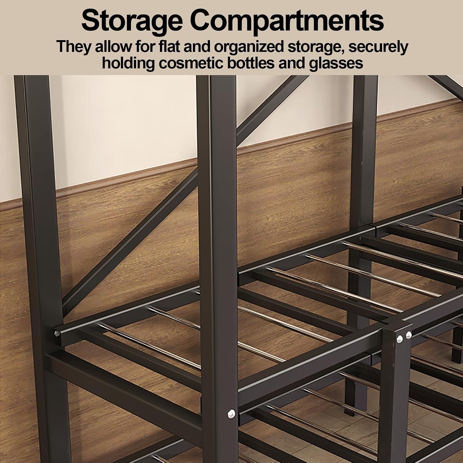 Heavy Duty Portable Wardrobe Closet With Cover, Metal Clothing Organizer For Bedroom, Foldable Garment Rack For Hanging Clothes, Clothes Rack Covered(Grey,145cm/57.1inch)