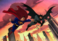 Bruce Timm Signed Worlds Finest Warner Brothers Animation cel Limited Edition of 500 with Batman