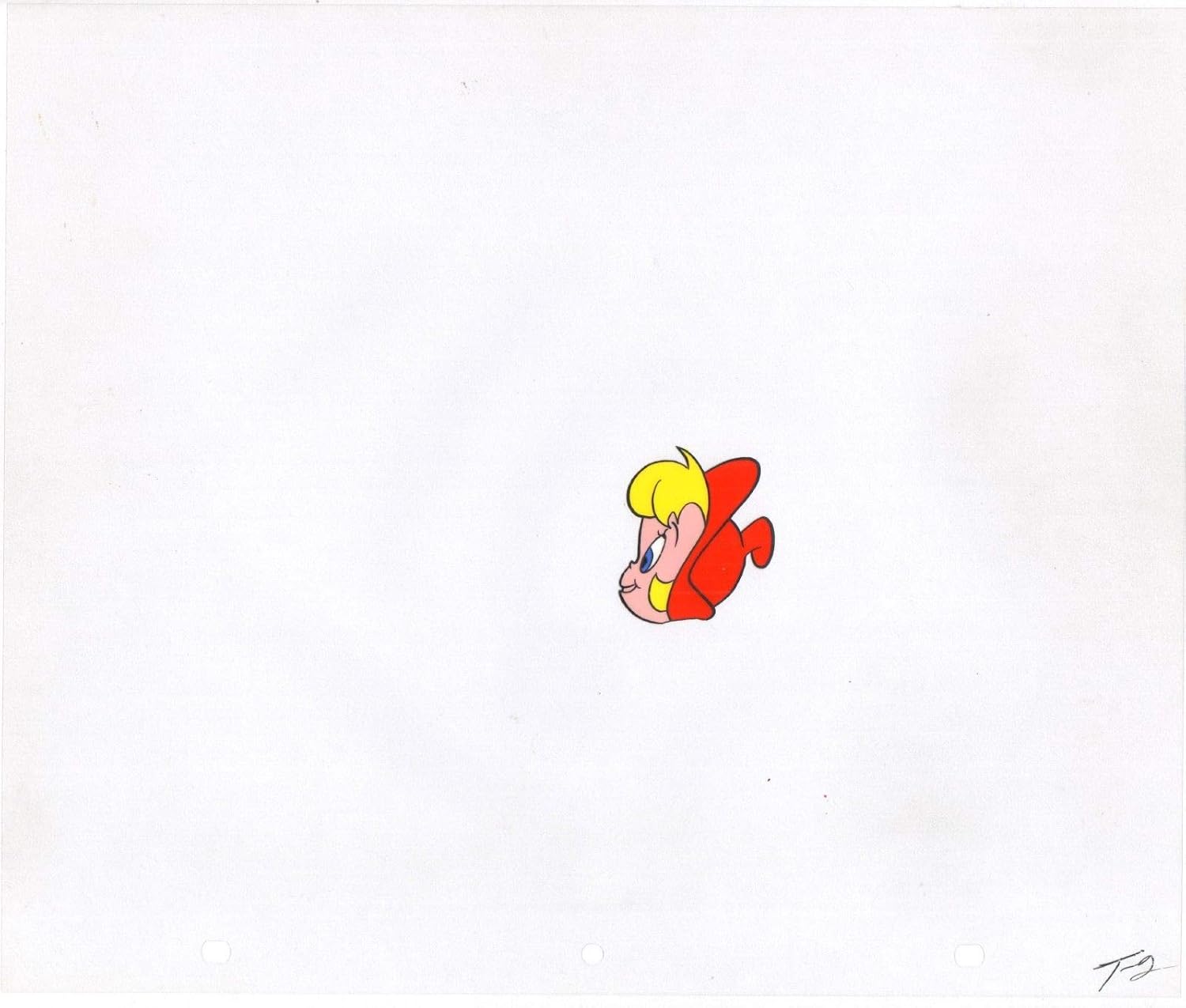 Casper Wendy the Good Little Witch Animation Cel and Non Matching Drawing 1963 Harvey h1