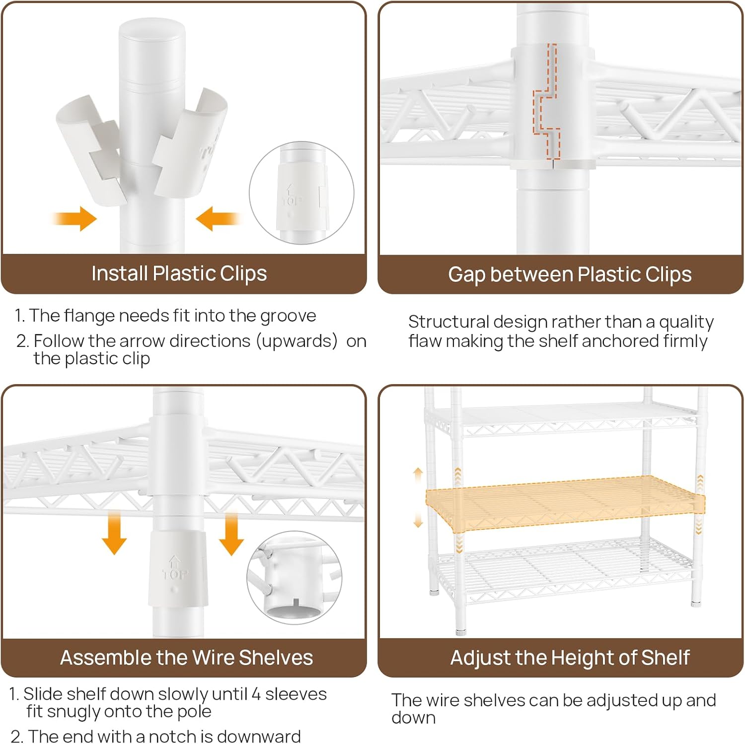 Golpart Coat Rack Clothes Wardrobe：Closet Organizer and Storage Clothing Garment Rack with Shelves Heavy Duty for Hanging Clothes Portable Adjustable White 15.8' DX(70-88)' WX76.5 H