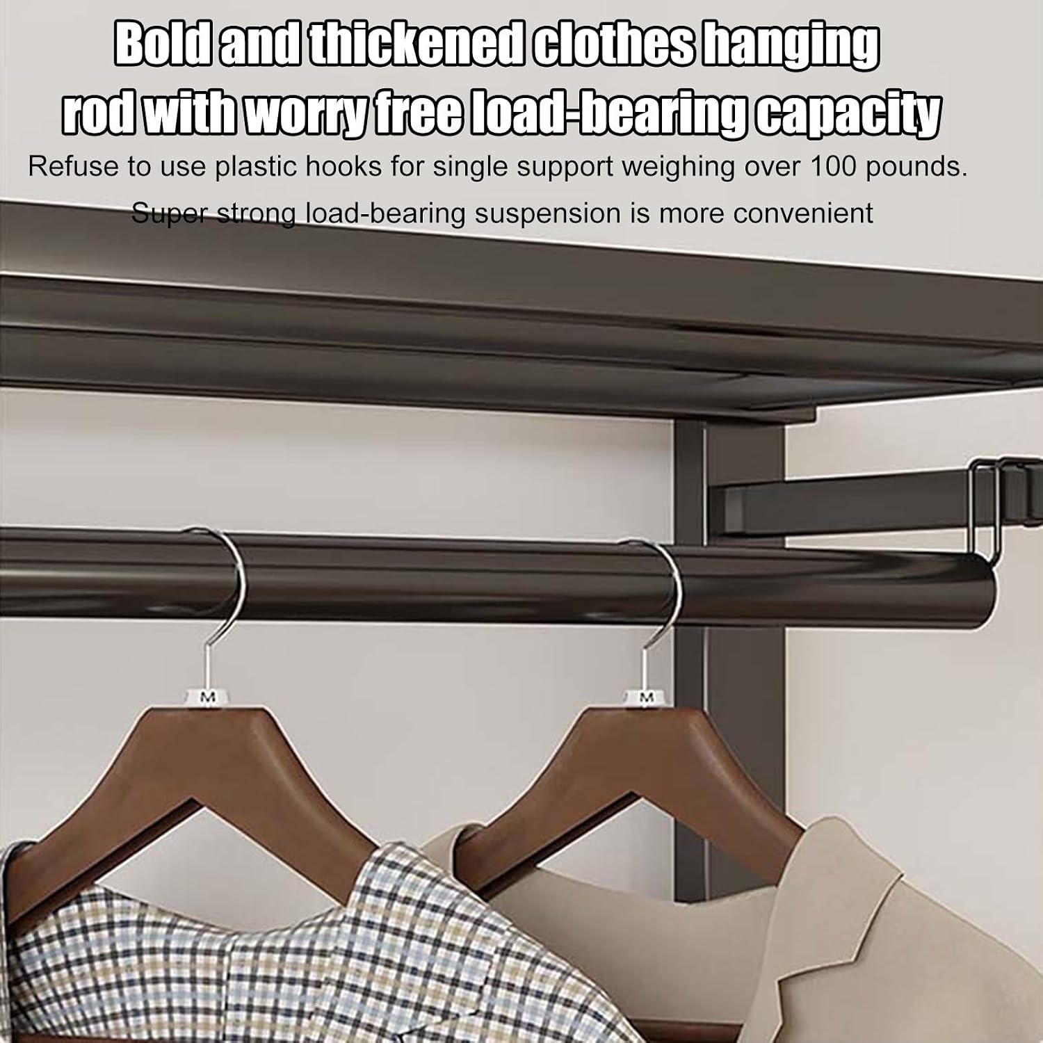 Heavy Duty Clothes Rack,Clothing Rack With Grey Cover,Portable Closet,Metal Garment Rack For Hanging Clothes, Clothing Storage Wardrobe,Wardrobe Closeting,Easy Installation(80X48X172CM)