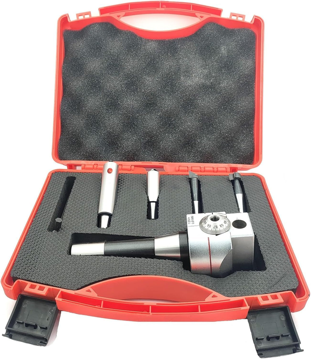 A.D. International Boring Head 62 MM Diameter for Lathe, Milling Machine -Fly Cutters, Carbide Brazed Tool (Morse Taper MT3 (M12 x 1.75 Drawbar))