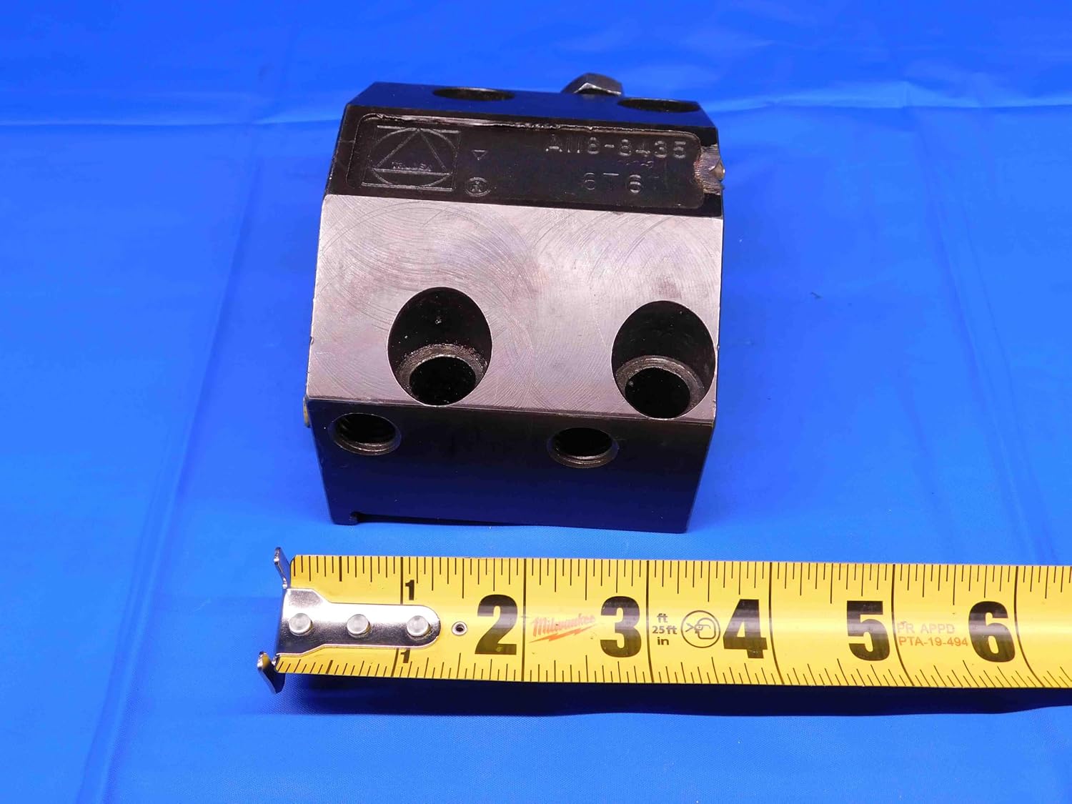 M & J Tooling LLC TRUDEX 1 1/2 ID Boring BAR Lathe Turret Tool Holder Block 45mmX80mm Bolt Pattern - BR5349BA4