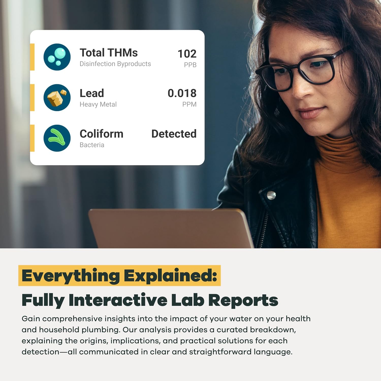 Tap Score Radon in Water Test Kit | Well or City | Full Report | EPA Certified Drinking Water Labs | #1 Best Home Water Test 2021-24 NYT Wirecutter | 100% Unbiased