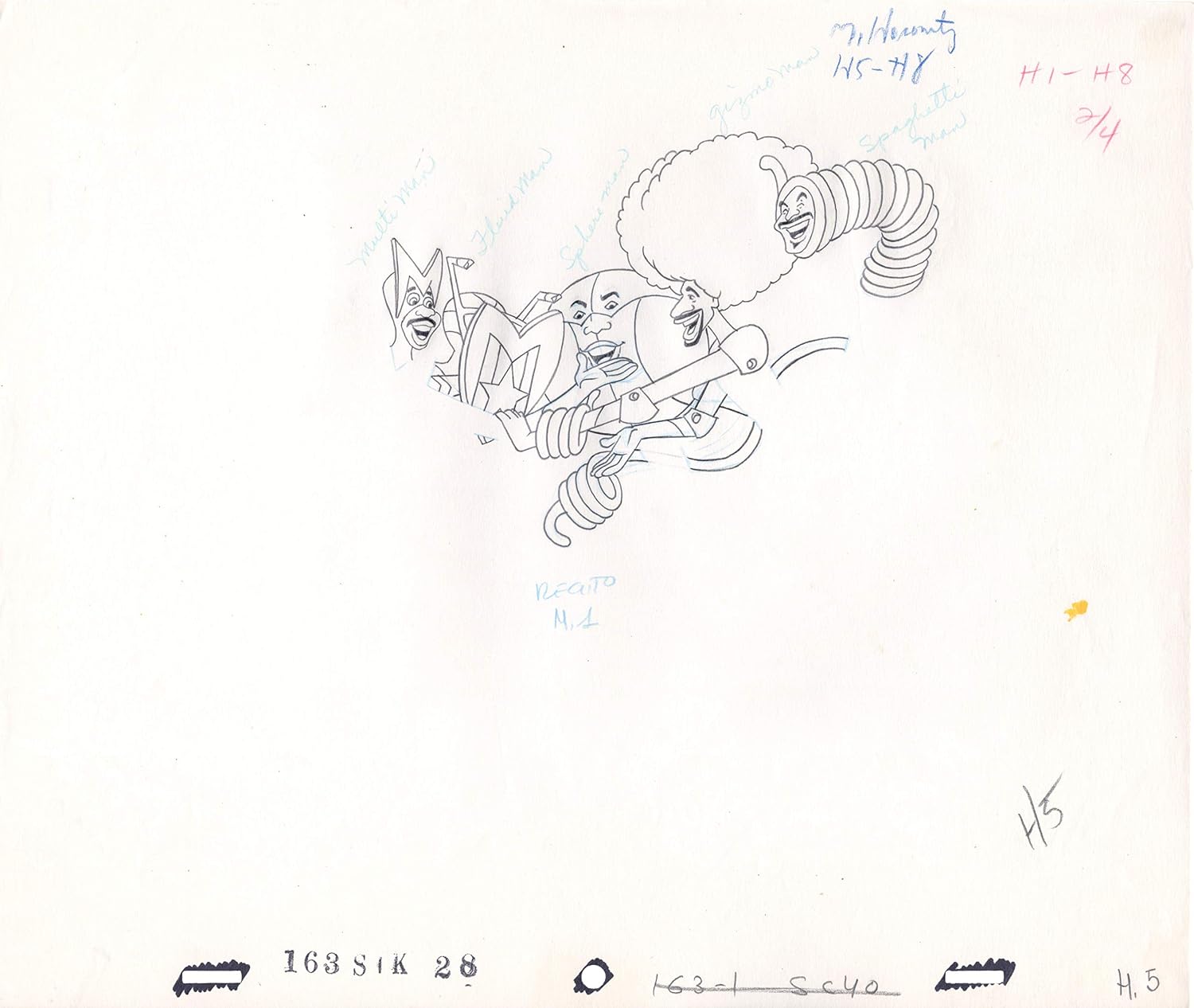 Super Globetrotters Stock Production Animation Cel Drawing Hanna Barbera 1979 15