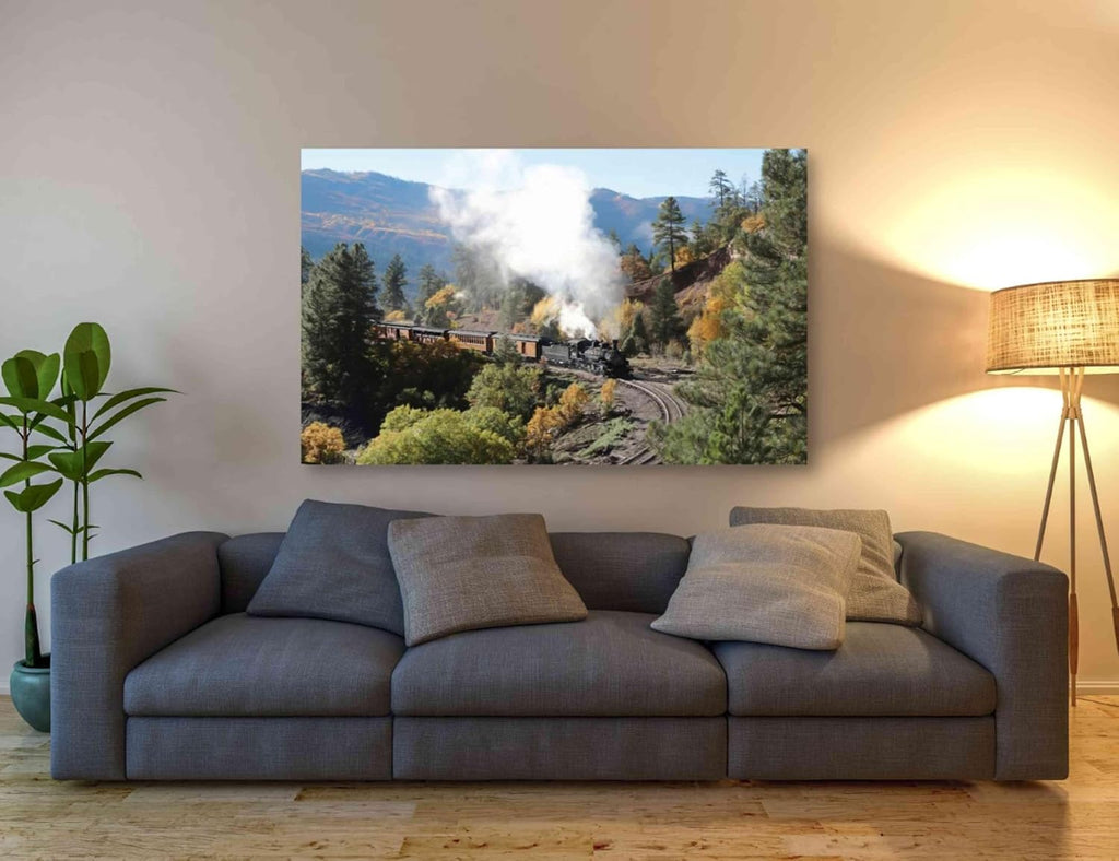 Epic Graffiti 'Durango Silverton Train IV' by Lori Deiter, Canvas Wall Art, 60'x40'