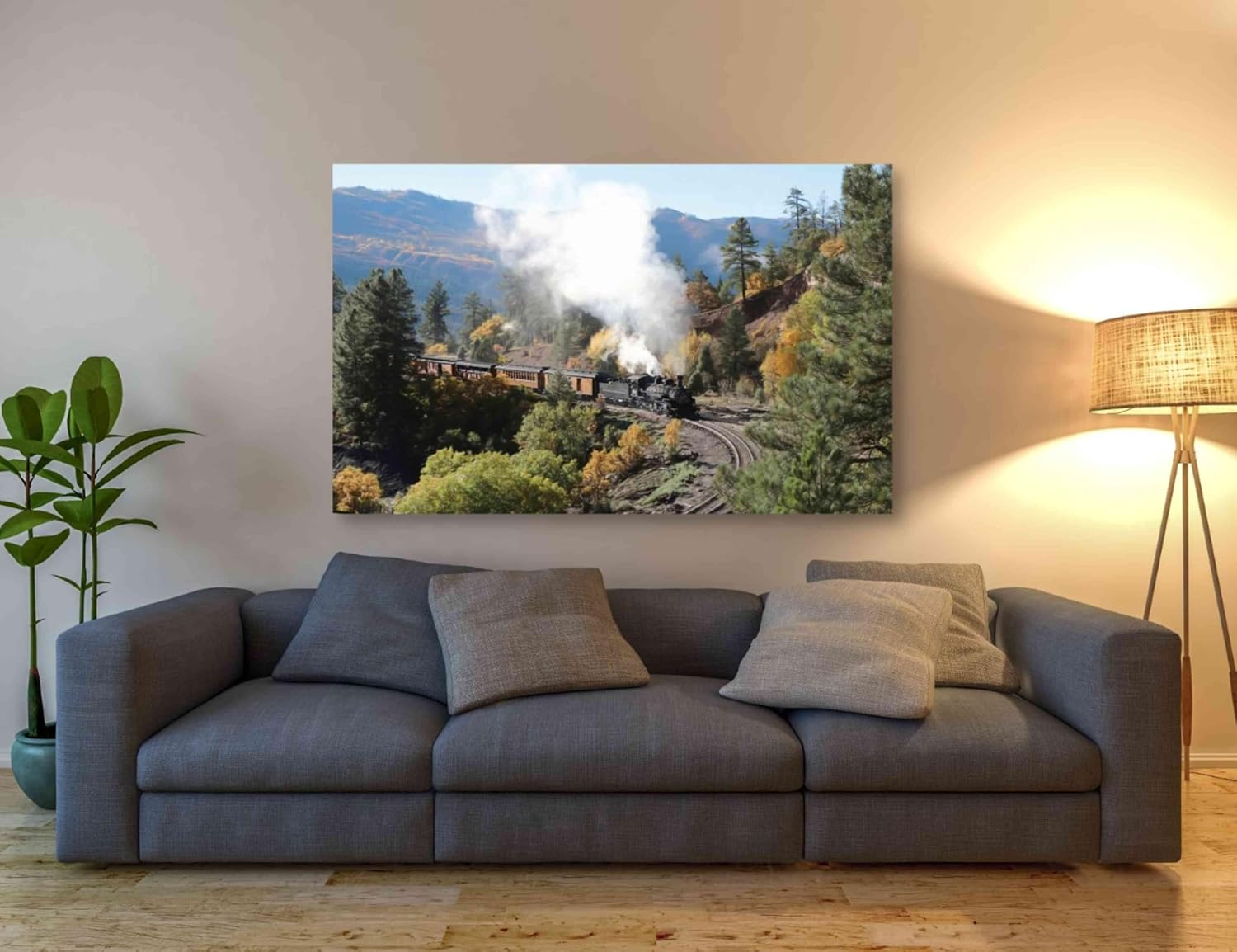 Epic Graffiti 'Durango Silverton Train IV' by Lori Deiter, Canvas Wall Art, 60'x40'