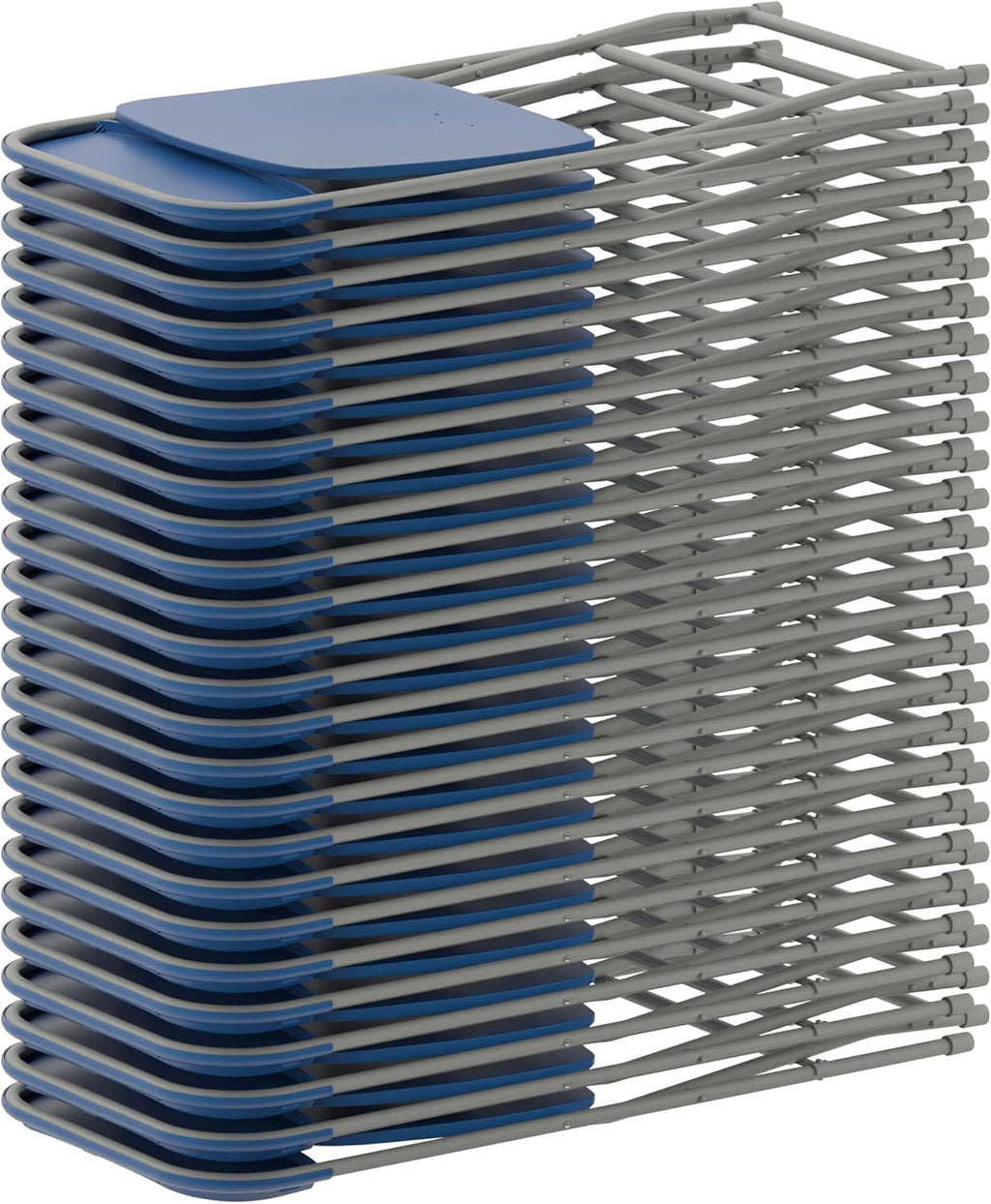 Flash Furniture Hercules Series Plastic Folding Chair - Blue - 6 Pack 650LB Weight Capacity Comfortable Event Chair-Lightweight Folding Chair