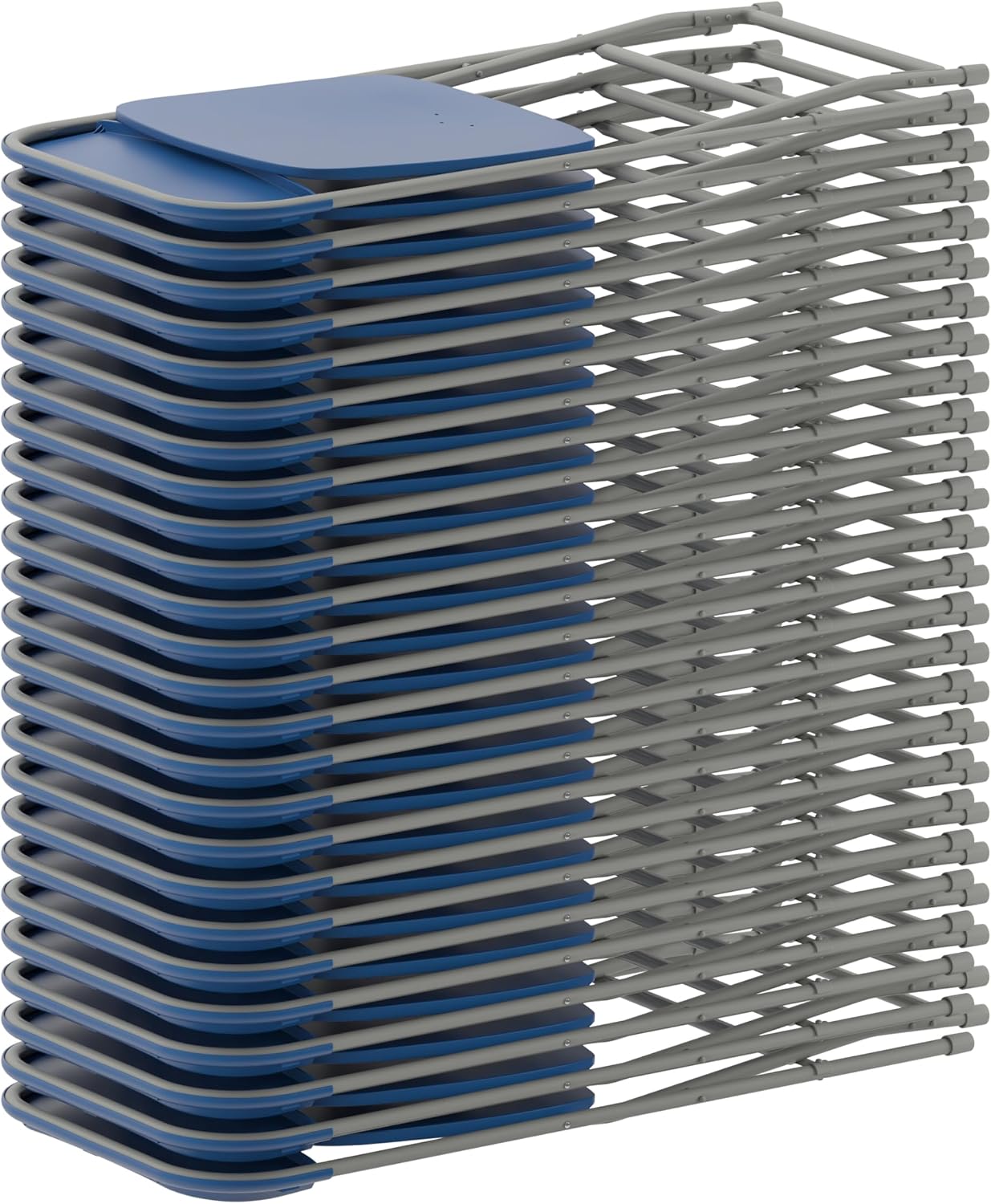Flash Furniture Hercules Series Plastic Folding Chair - Blue - 6 Pack 650LB Weight Capacity Comfortable Event Chair-Lightweight Folding Chair