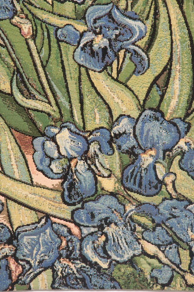 Charlotte Home Furnishings Inc. Iris Small By Van Gogh Italian Tapestry Wall Hanging 25 X 35 Inch Viscose Cotton And Polyester Blend Wall Art Perfect Wall Decor By Vincent Van Gogh