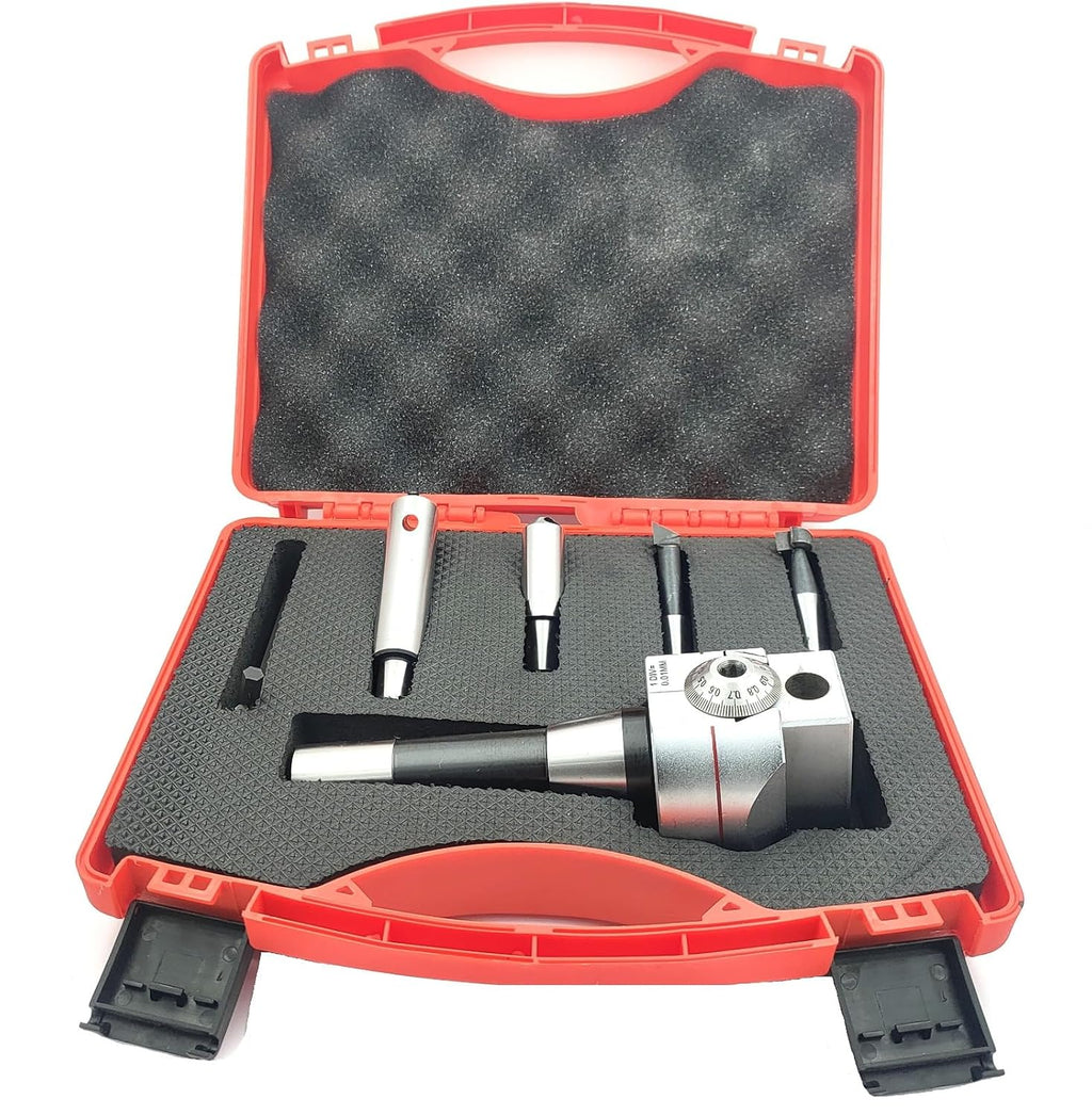 A.D. International Boring Head 62 MM Diameter for Lathe, Milling Machine -Fly Cutters, Carbide Brazed Tool (R8 Shank (7/16 UNF x 20 TPI Drawbar))