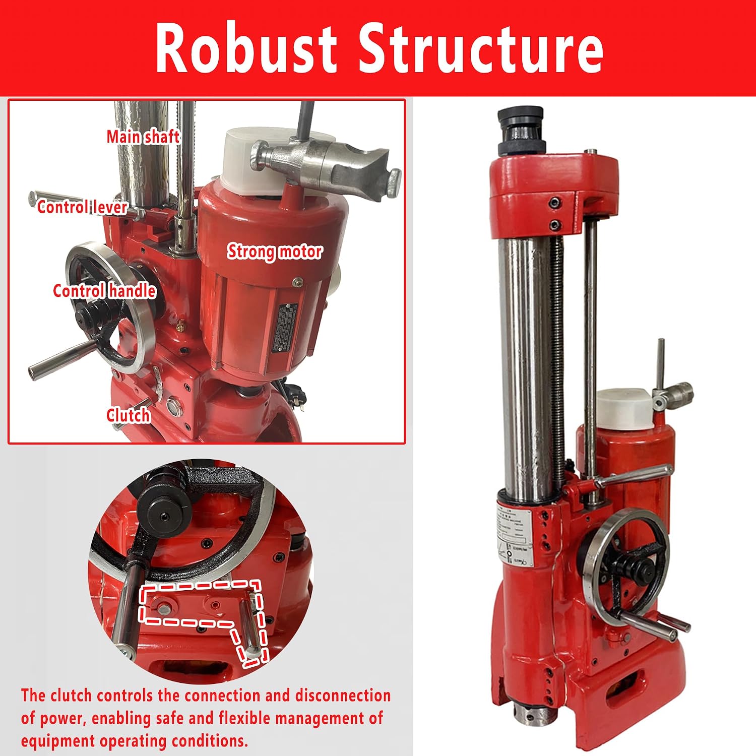 T8014A Cylinder Boring Machine for Automotive & Tractor Engines 220V High Precision Engine Cylinder Repair Machine with 65-140mm Boring Range with Heavy Duty Cutting Capacity