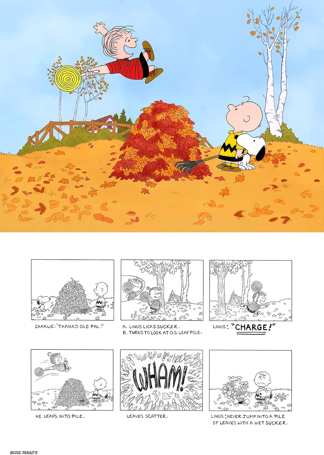 PEANUTS Charlie Brown Charge Ltd Edition of 50 Animation Cel AND Storyboard Print Signed by Larry Leichliter Halloween Great Pumpkin MLC30