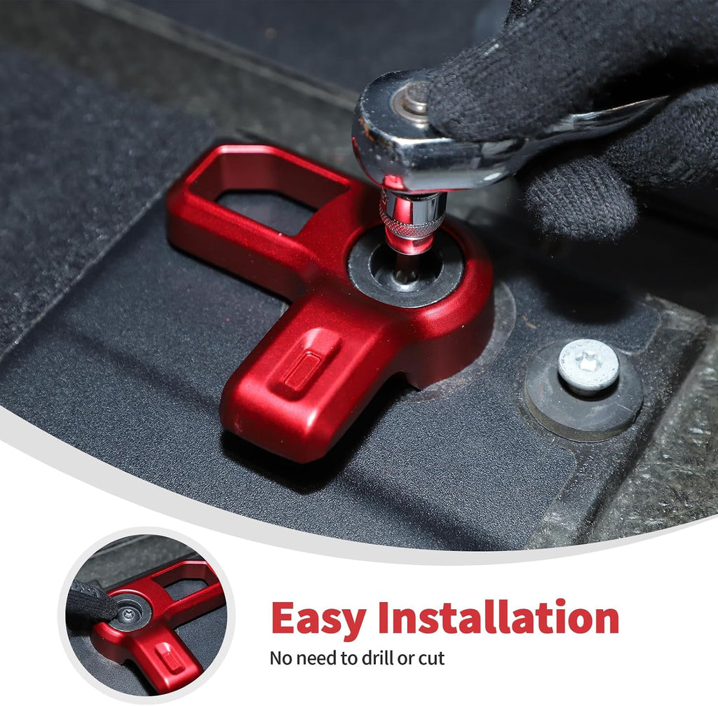 Linskip Freedom Panel Latches for 2021-2025 Ford Bronco & Bronco Raptor 4Door, Hard top Removal Switch Handles for Bronco Interior Accessories(Red)