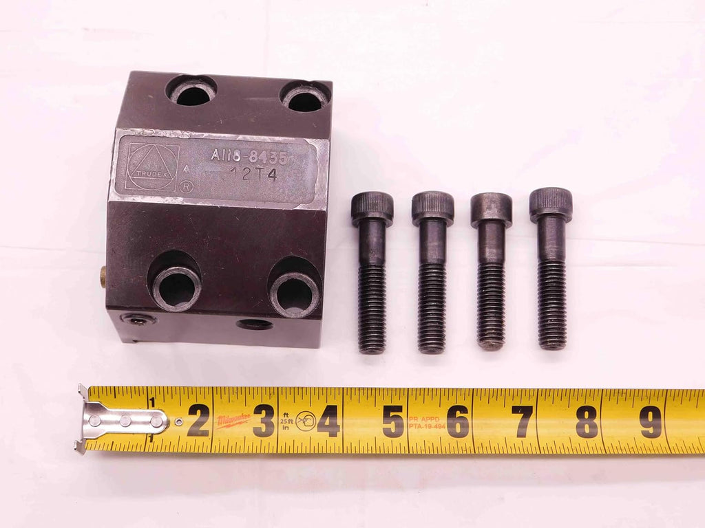 TRUDEX 1 1/2 I.D. Lathe Boring BAR Turret 45mm X 80mm Bolt Pattern A118-8435 - BR10128BW5