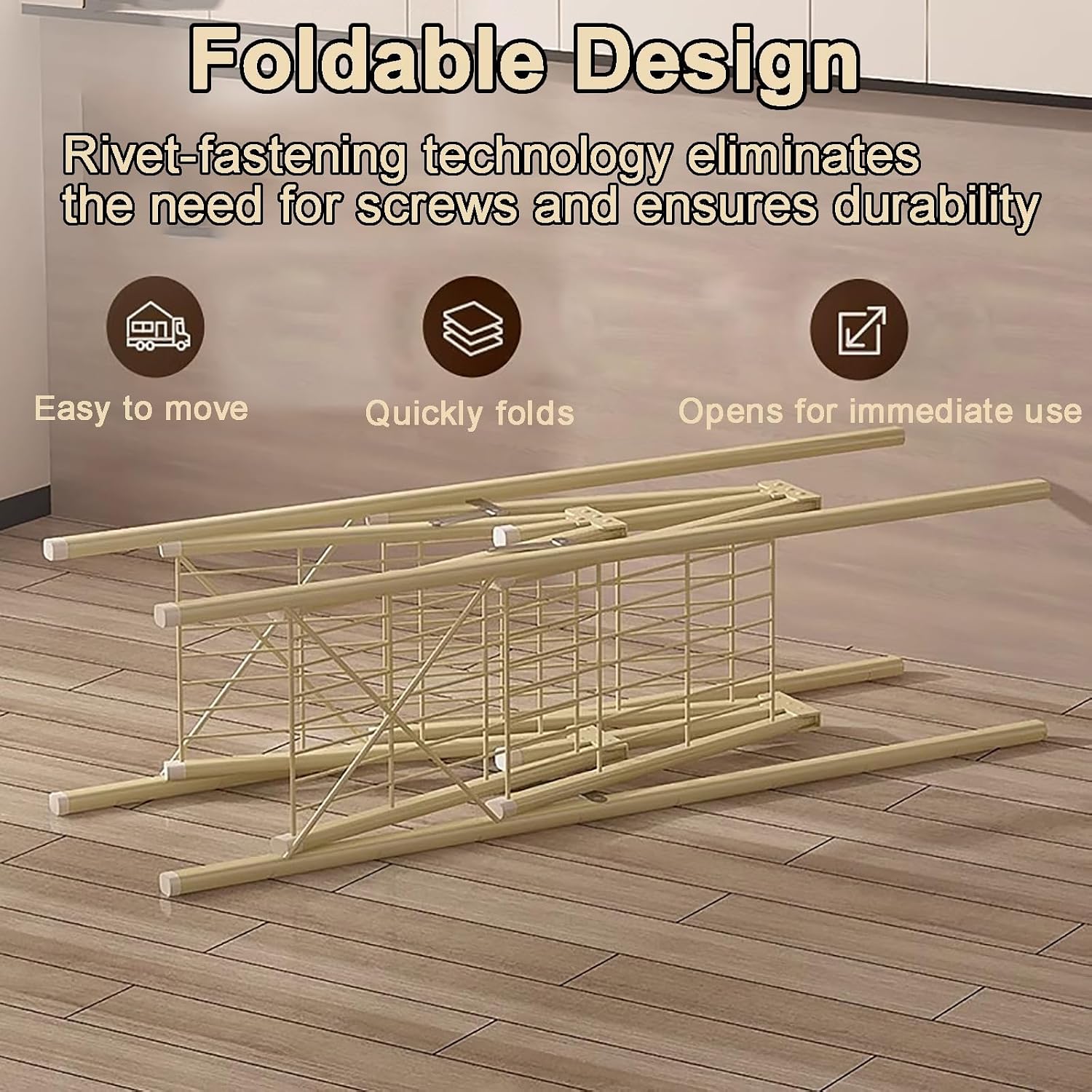 Heavy Duty Portable Wardrobe Closet Foldable Garment Rack for Hanging Clothes Clothing Storage Organizer(128x45x170cm)