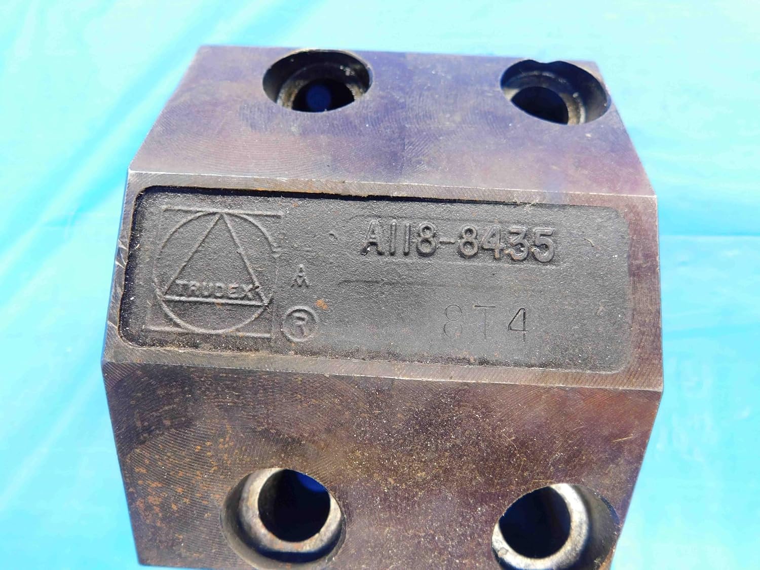 TRUDEX 1 1/2' I.D. Boring BAR Turret Tool Holder Block 80MM X 45MM Bolt Pattern - BT1929BS3