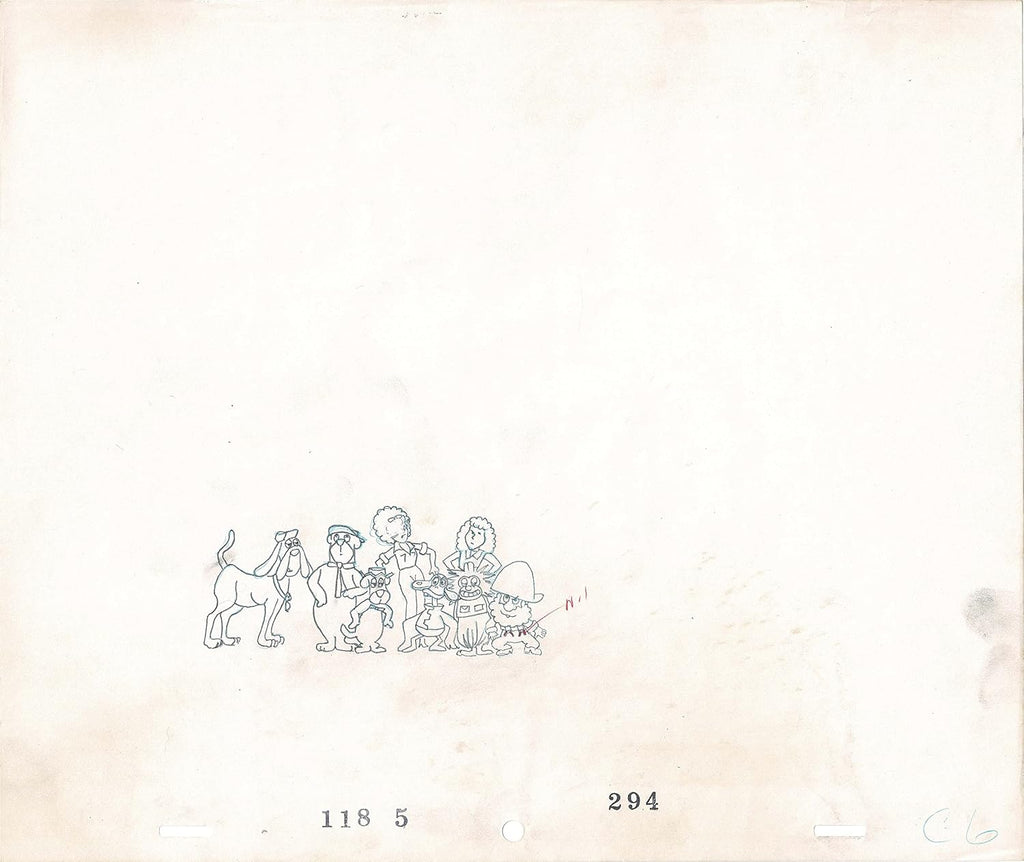Yogi's Galaxy Goof-ups Production Animation Cel and Drawing from Hanna Barbera 1978 4