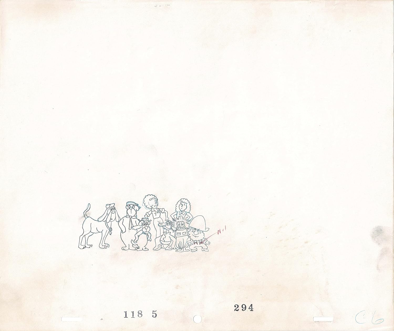 Yogi's Galaxy Goof-ups Production Animation Cel and Drawing from Hanna Barbera 1978 4