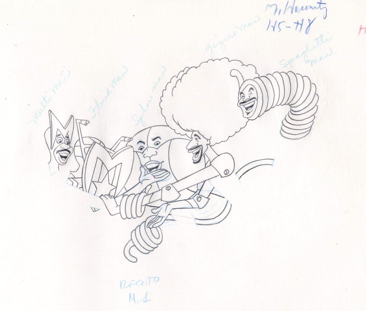 Super Globetrotters Stock Production Animation Cel Drawing Hanna Barbera 1979 15
