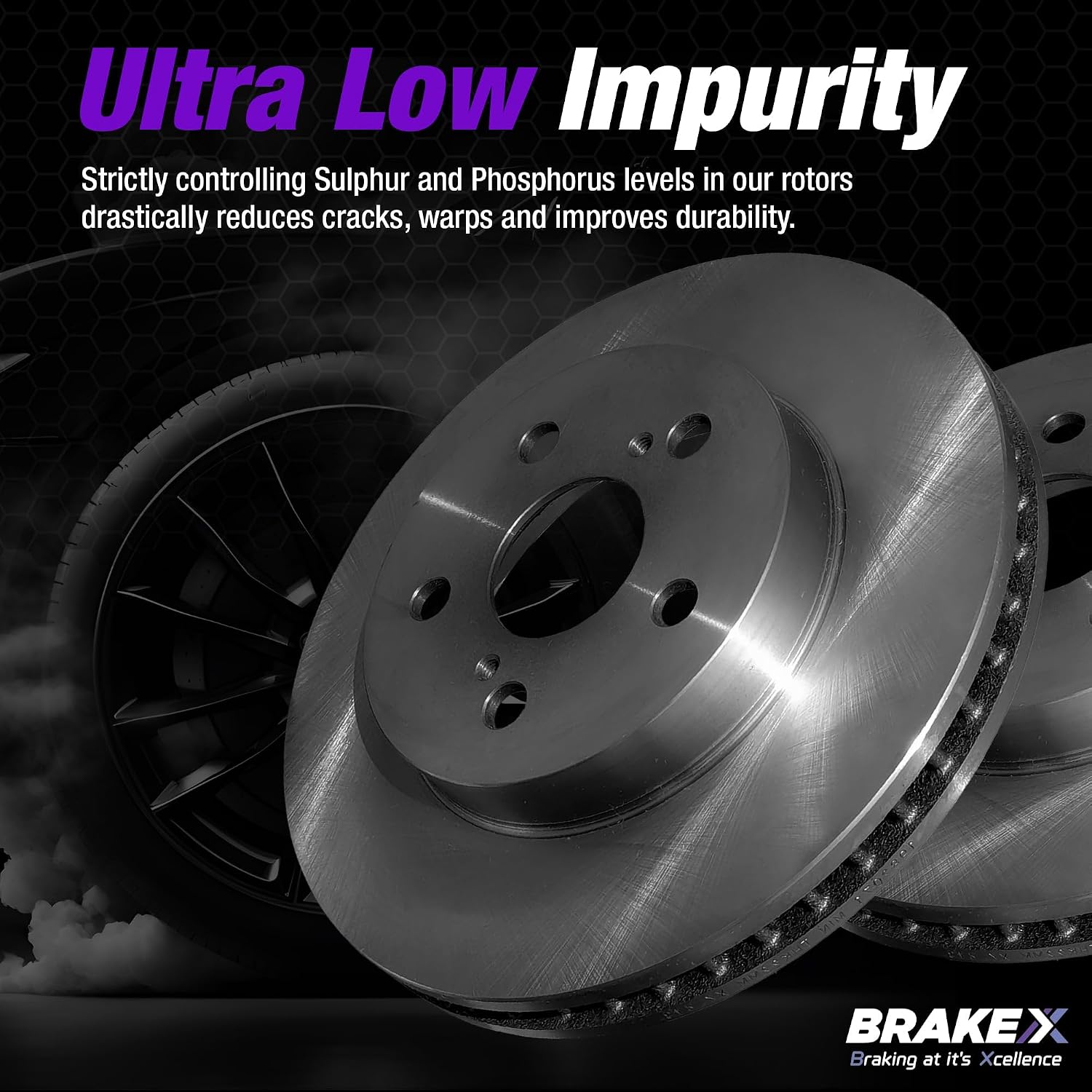 Brake X Rear Brake Pads and Rotors Kit with brake caliper compression tool replacement for 2006-2008 LINCOLN MARK LT | NYX OE+ Rotors and Alpha Ceramic Brake Pads