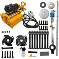 110V Portable Line Boring Machine, Hole Drilling Machine Bore Diameter 2.16'-10.23', with 4.92ft Drilling Bar and Control Handle, Professional Boring Equipment for Excavator Loader