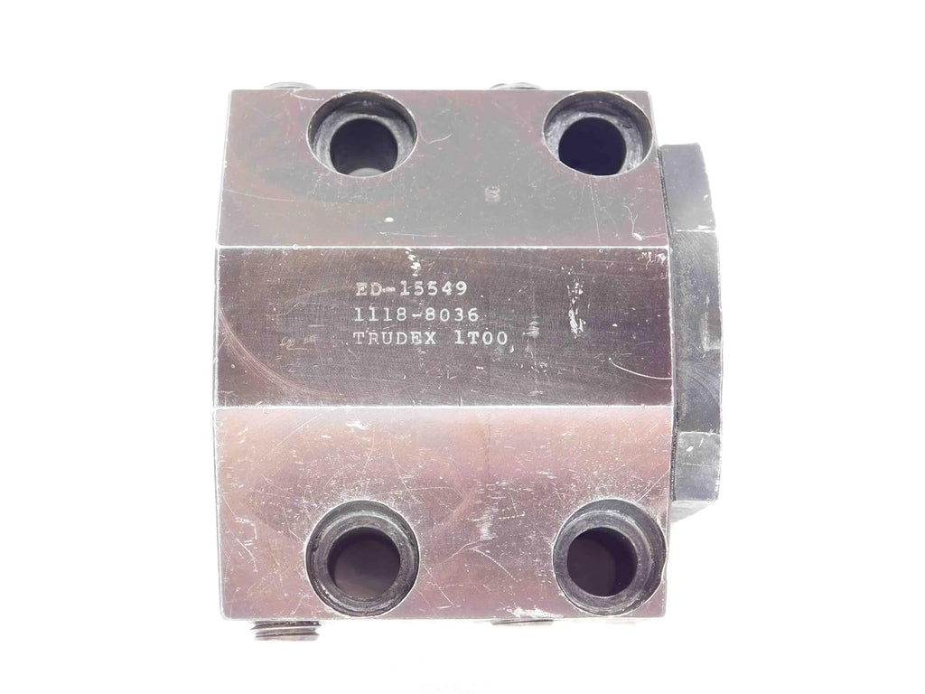 TRUDEX 1 1/2 ID Boring BAR Lathe Tool Holder Block 45mm X 80mm Bolt Hole Pattern - DM1739AJ5