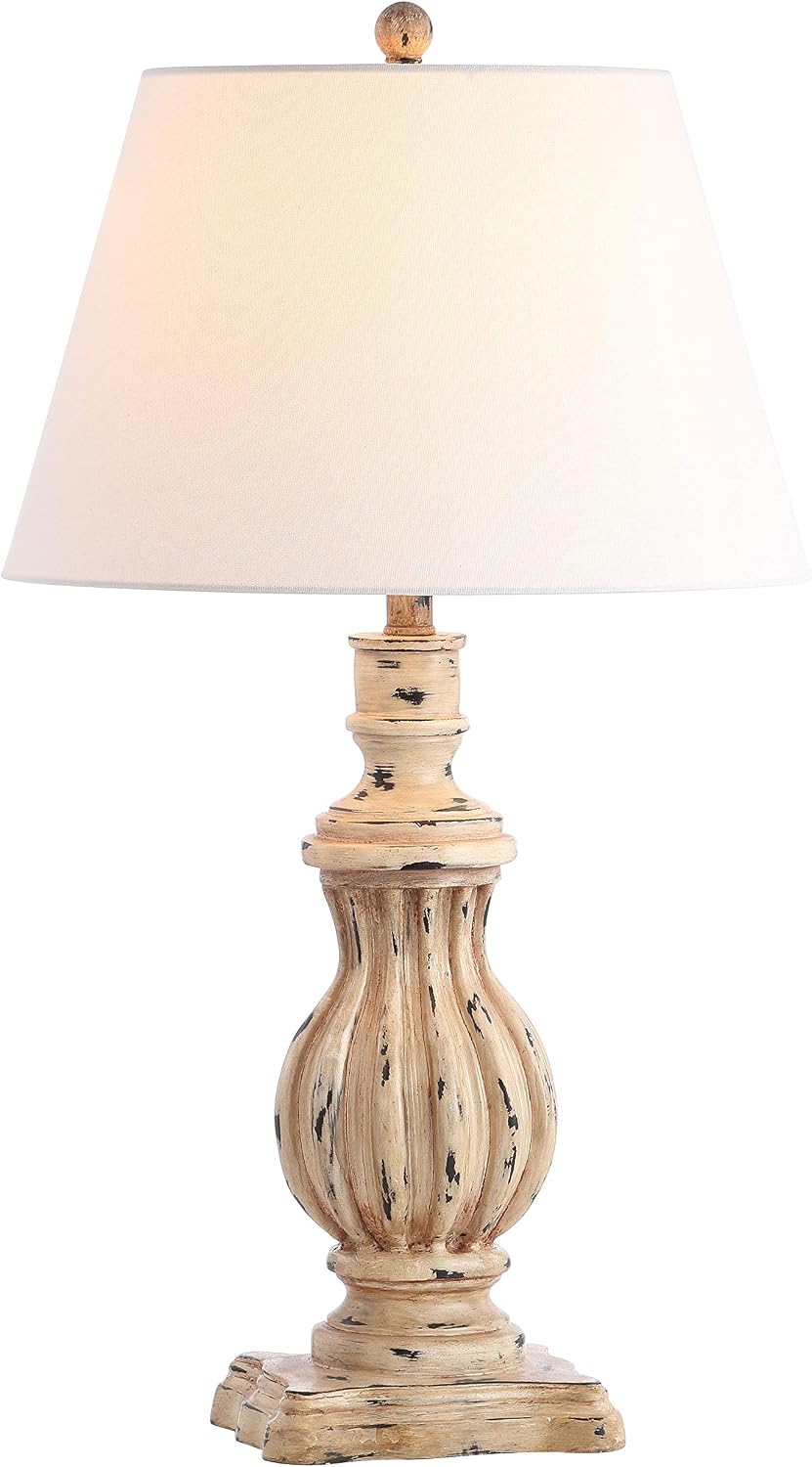 SAFAVIEH Lighting Collection Tanner Brown 31-inch Bedroom Living Room Home Office Desk Nightstand Table Lamp Set of 2 (LED Bulbs Included)