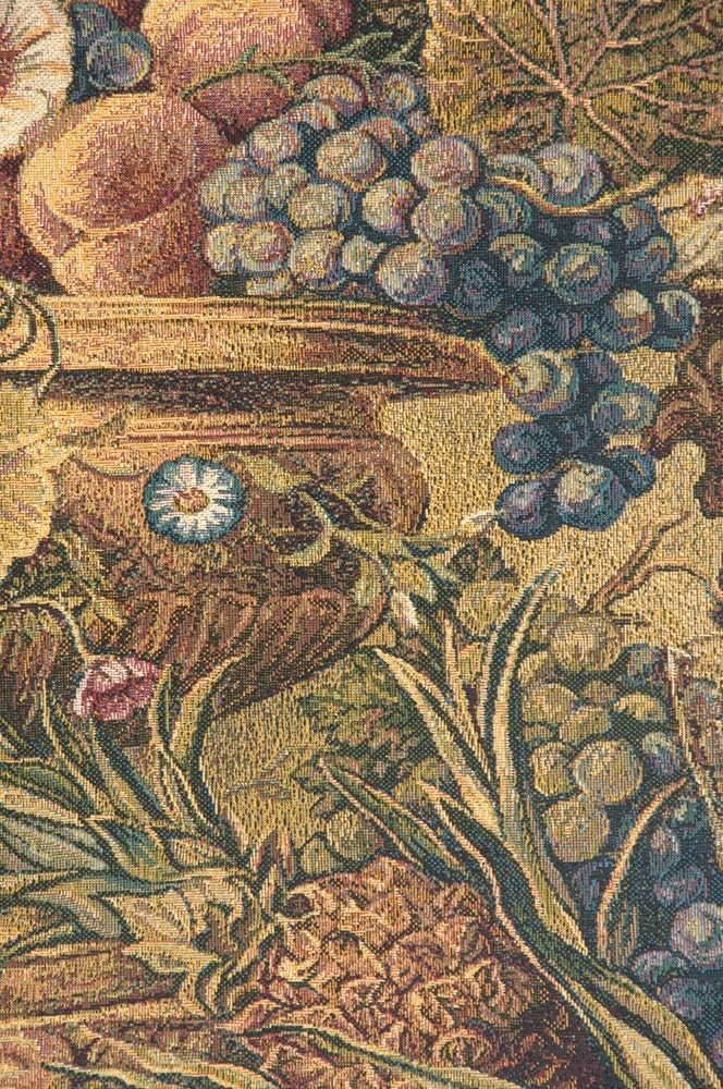 Charlotte Home Furnishings Italian Tapestry Wall Hanging 28x 24 in Bouquet Et Cadres Wall Art Floral Tapestry for Bedroom Aesthetic Living Room and Home Decor European Soft Cotton Jacquard Woven