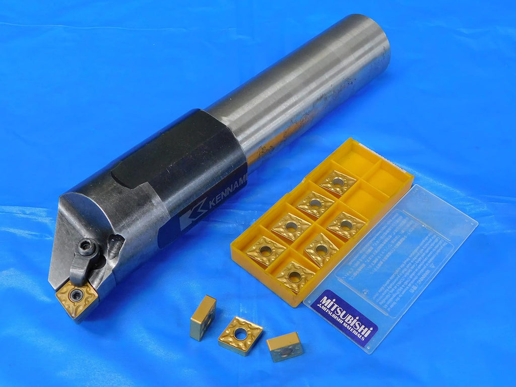 KENNAMETAL 1 1/2 Shank COOLANT Thru Boring BAR W/ 10 PCS NEW CNMG-432 Inserts - MB8467AZ2