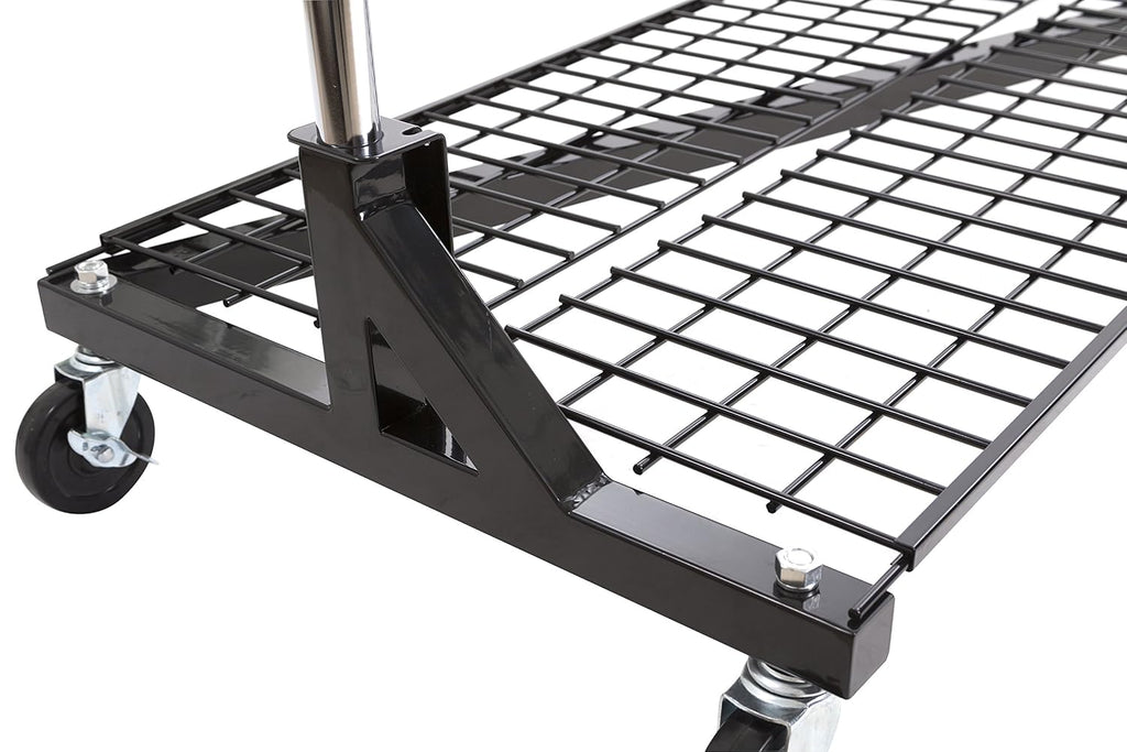 Only Garment Racks OG-RZK8SLFB Z Rack Base Shelf - Heavy Duty Two Piece Design Base Shelf for Z Racks - Black