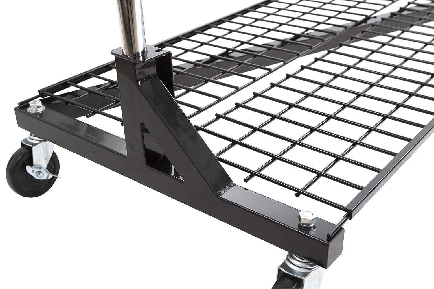 Only Garment Racks OG-RZK8SLFB Z Rack Base Shelf - Heavy Duty Two Piece Design Base Shelf for Z Racks - Black