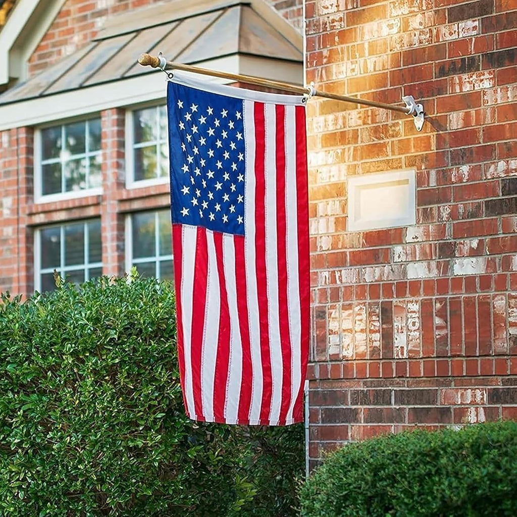 American Flag 10x15 Ft for Outside,Heavy Duty US Flag for High Wind Outdoor | Heavy Duty Nylon, Fade Resistant and Waterproof USA Flag with Embroidered Stars, Sewn Stripes, Brass Grommets