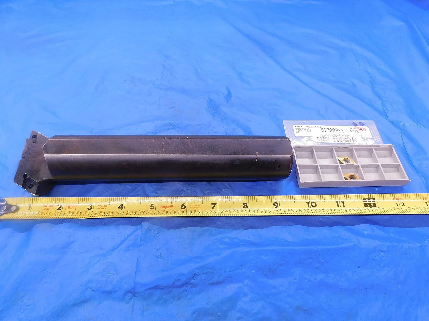 AGF TG-001 1 1/2 Shank HSS INDEXABLE Double Boring BAR 1.5 W/ 2 New DCMT Inserts - MB1328LVR