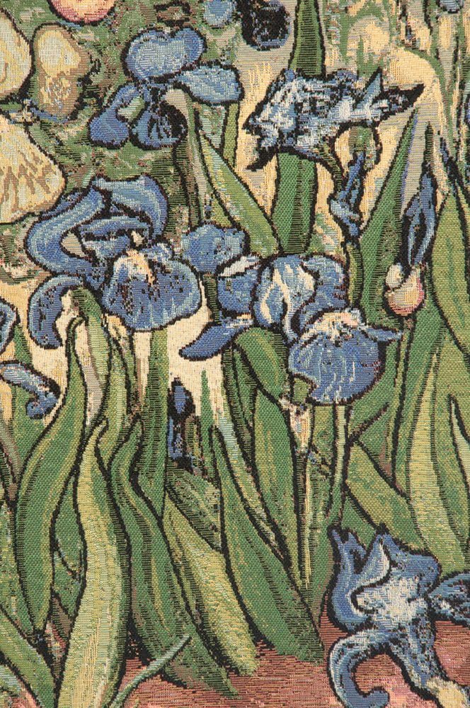 Charlotte Home Furnishings Inc. Iris Small By Van Gogh Italian Tapestry Wall Hanging 25 X 35 Inch Viscose Cotton And Polyester Blend Wall Art Perfect Wall Decor By Vincent Van Gogh