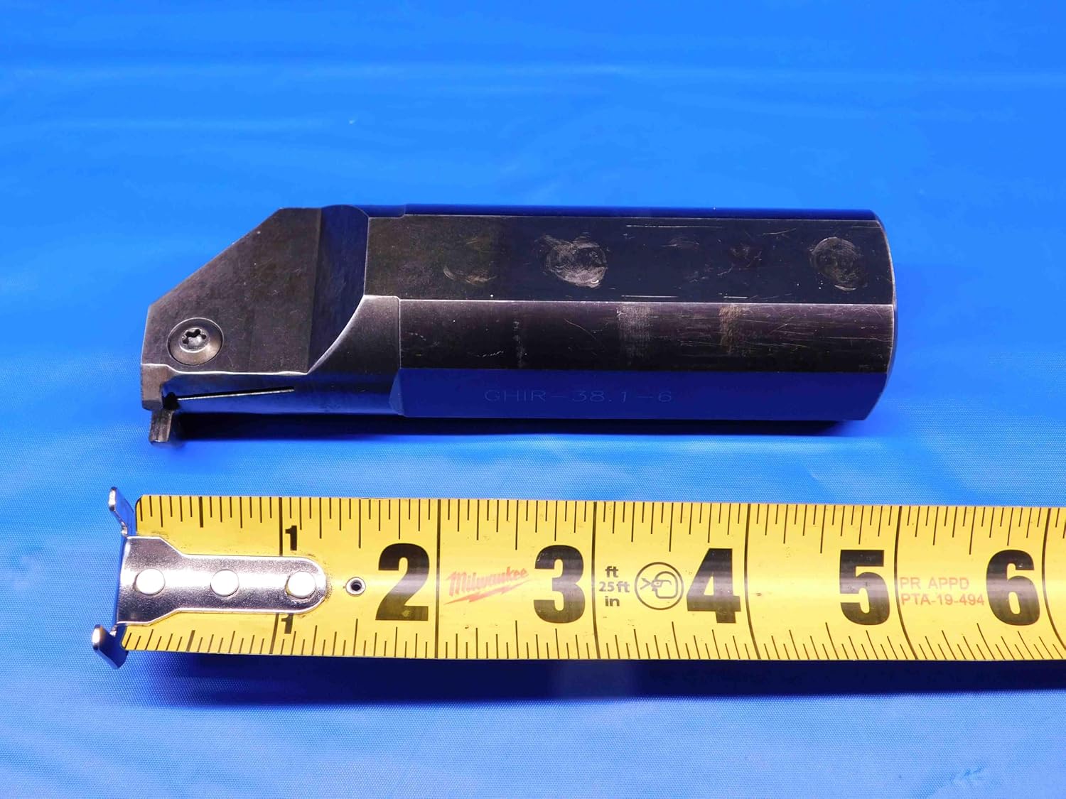 ISCAR 1 1/2 Shank Dia GHIR-38.1-6 5' OAL INDEXABLE Boring BAR 1.5 Grooving CNC - BR8213CE4