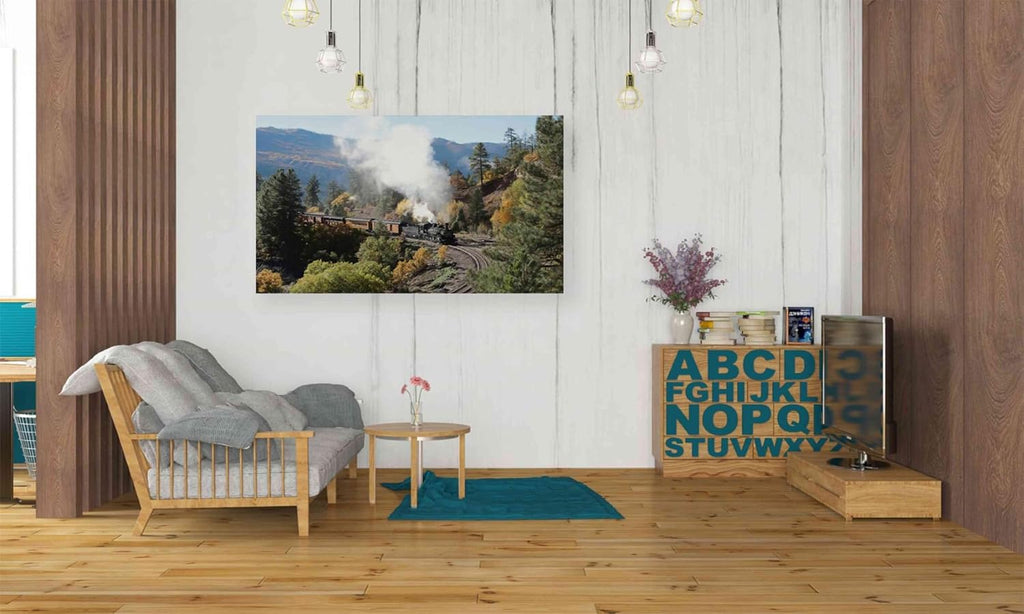 Epic Graffiti 'Durango Silverton Train IV' by Lori Deiter, Canvas Wall Art, 40'x26'