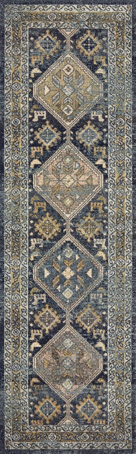 Loloi Jocelyn Collection JOC-02 Navy/Blue 7'-10' x 10' .38' Thick Area Rug