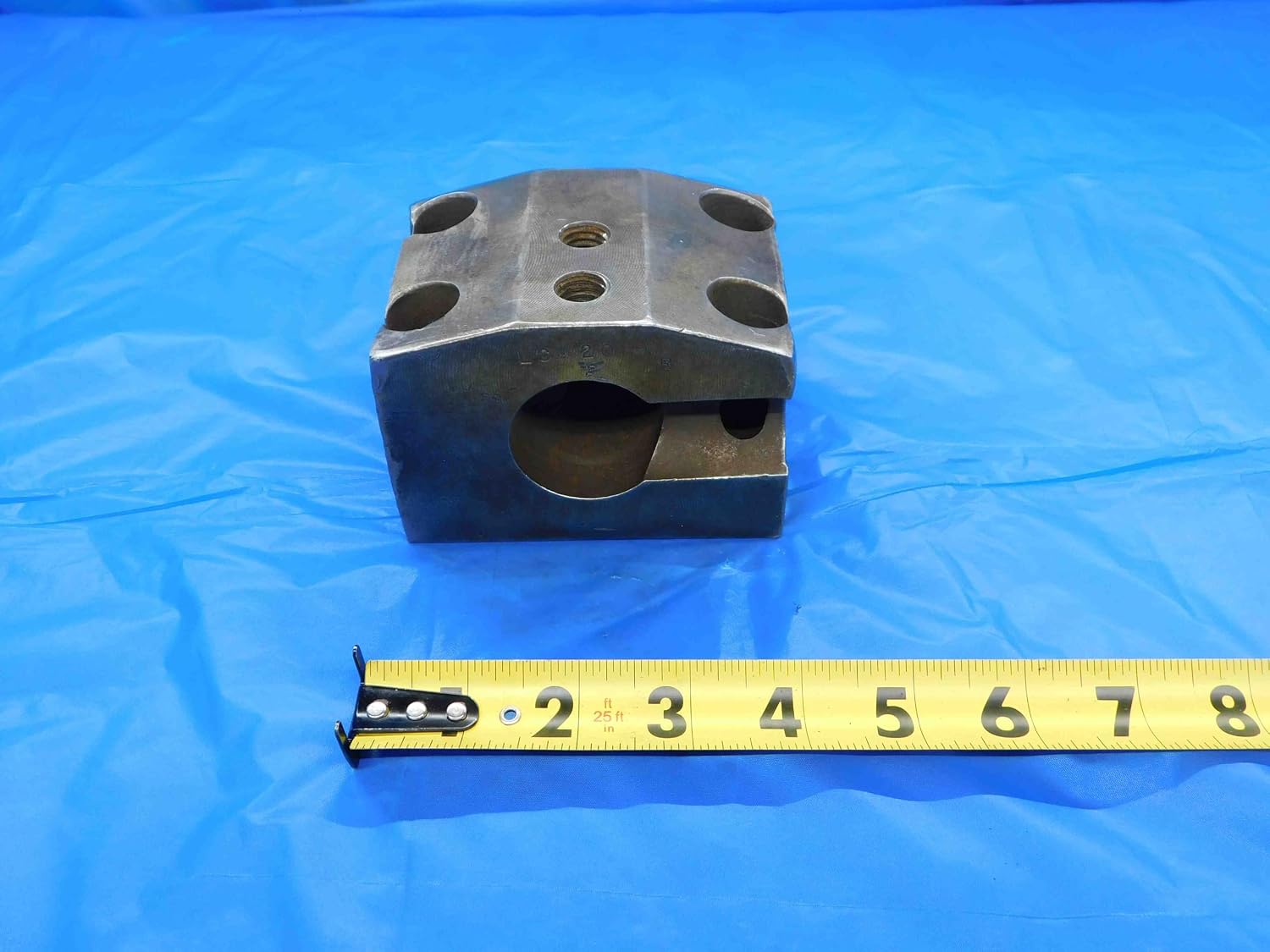 1 1/2 I.D. Bolt ON Lathe Boring BAR Tool Holder Block 45 X 80mm Bolt Pattern 1.5 - CB1418BBT